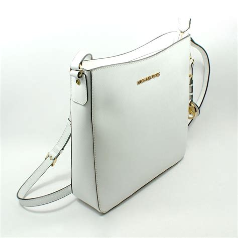 michael kors jet set crossbody small white|Michael Kors small phone crossbody.